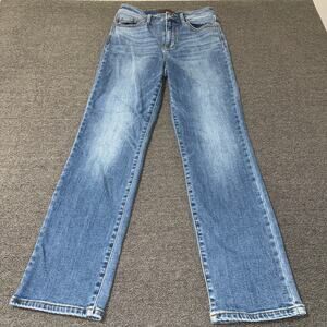 Judy Blue Straight Fit Blue Jeans Womens Size 7/28 Medium Wash Minimalist Casual